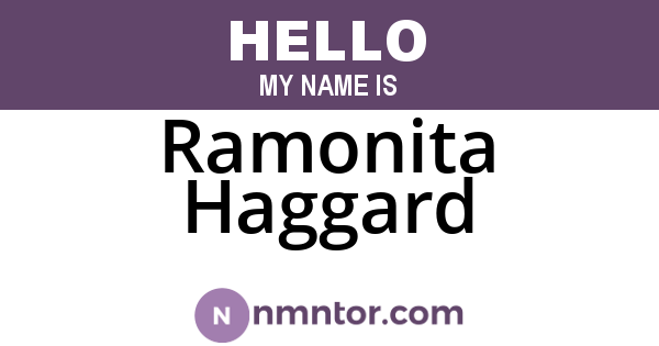Ramonita Haggard