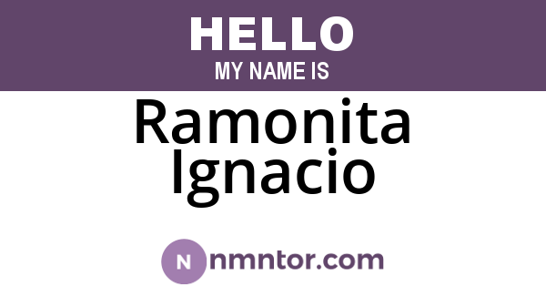 Ramonita Ignacio