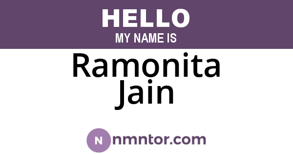 Ramonita Jain