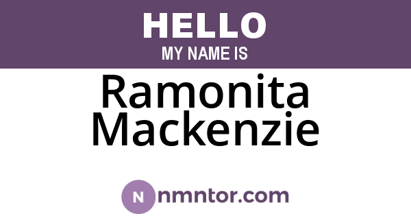 Ramonita Mackenzie