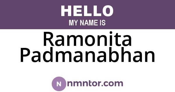 Ramonita Padmanabhan