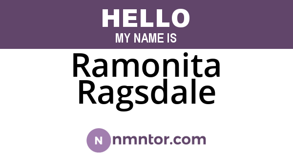 Ramonita Ragsdale