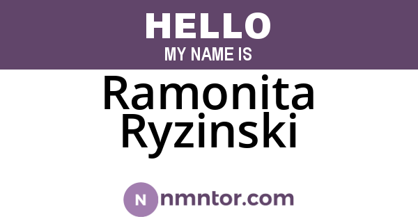 Ramonita Ryzinski