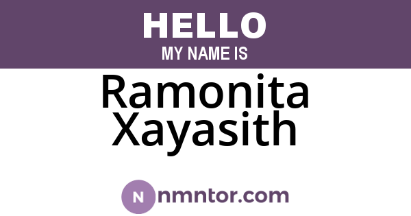 Ramonita Xayasith