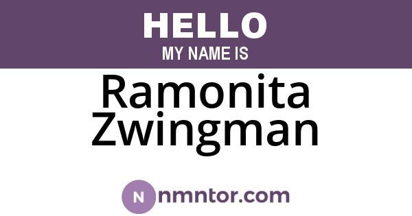 Ramonita Zwingman