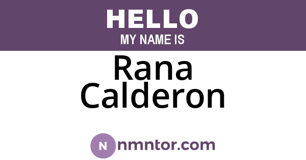 Rana Calderon