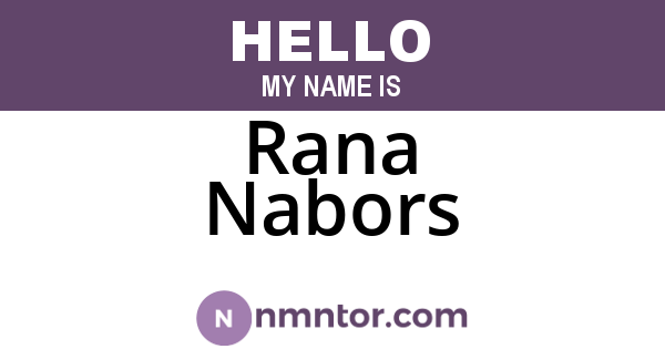 Rana Nabors