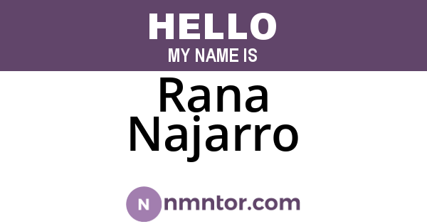 Rana Najarro