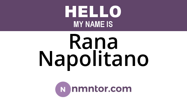 Rana Napolitano