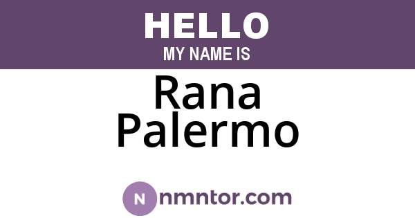 Rana Palermo