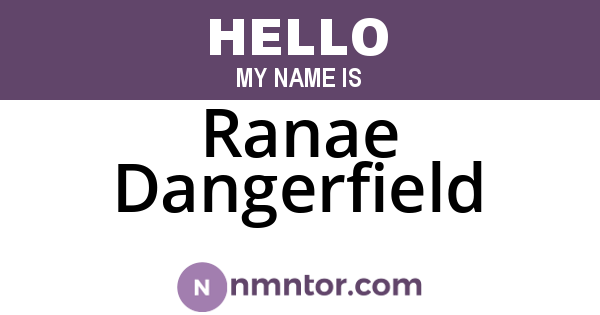 Ranae Dangerfield