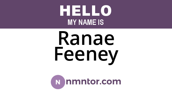 Ranae Feeney