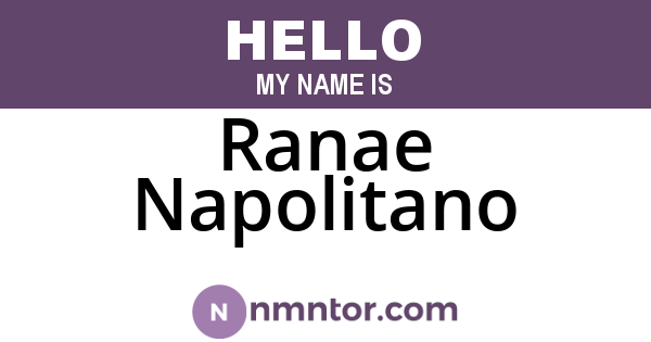 Ranae Napolitano