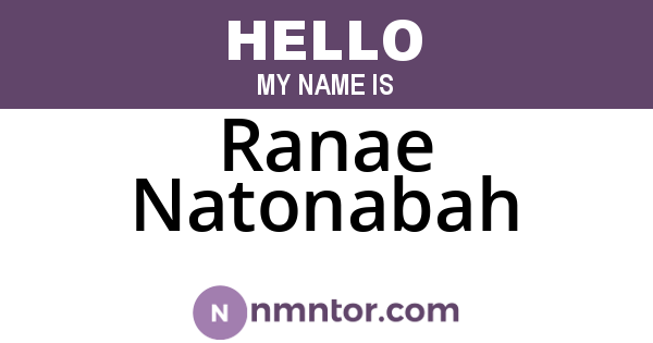 Ranae Natonabah