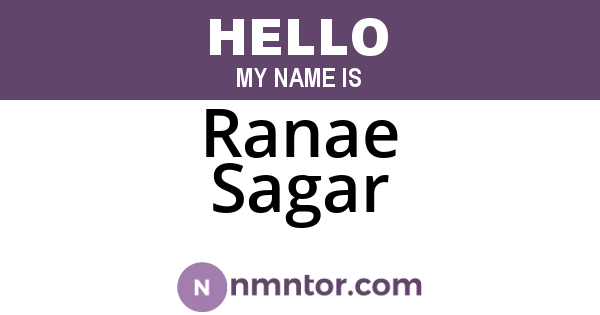 Ranae Sagar
