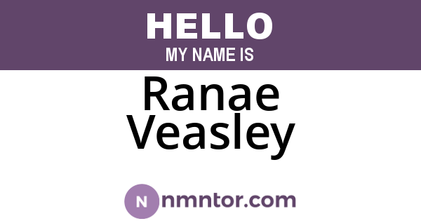 Ranae Veasley