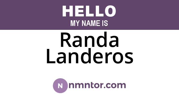Randa Landeros