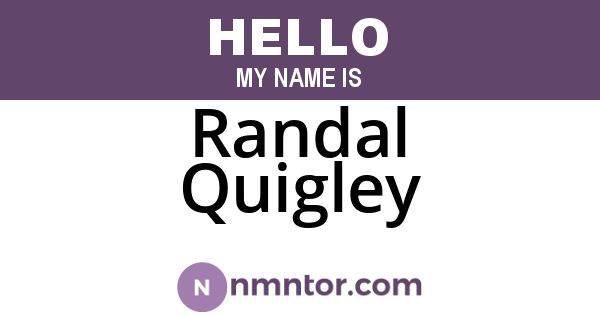 Randal Quigley