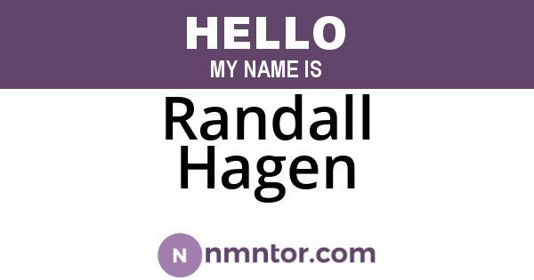 Randall Hagen