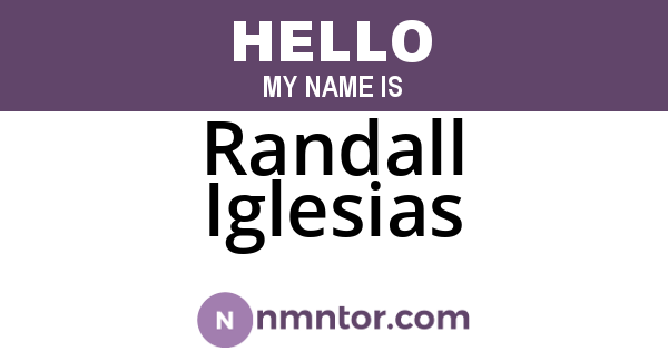 Randall Iglesias