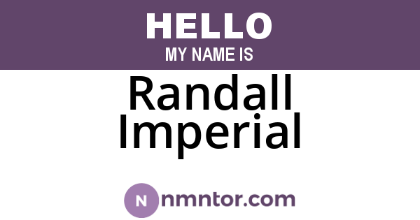Randall Imperial