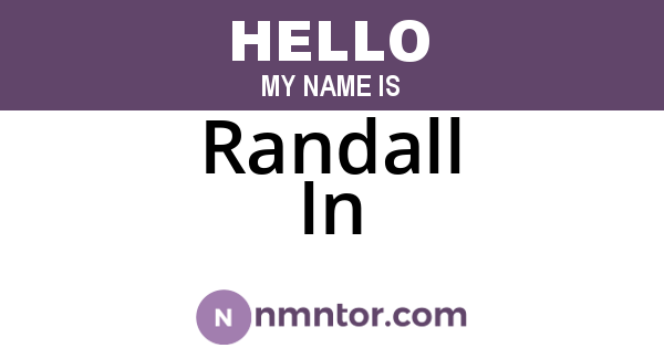 Randall In