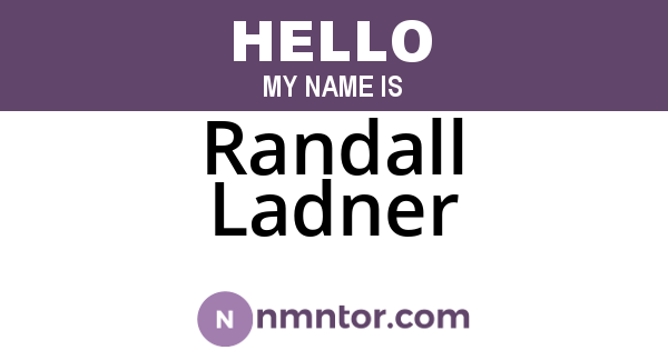 Randall Ladner