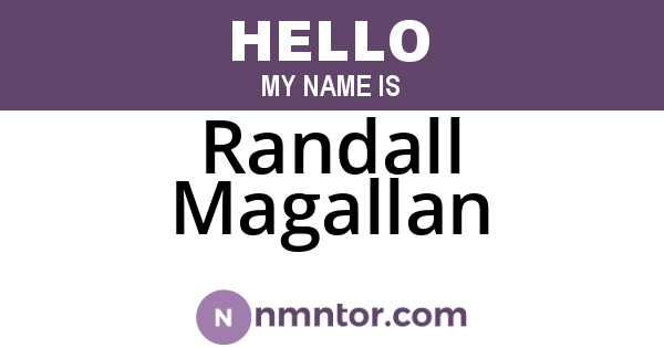Randall Magallan