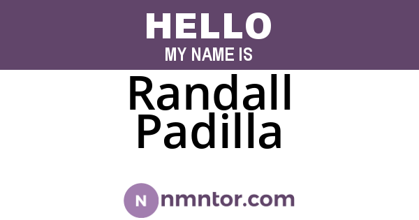 Randall Padilla