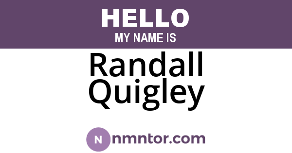 Randall Quigley