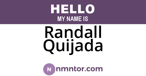 Randall Quijada