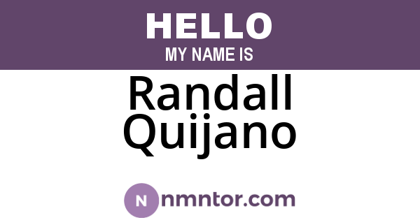 Randall Quijano