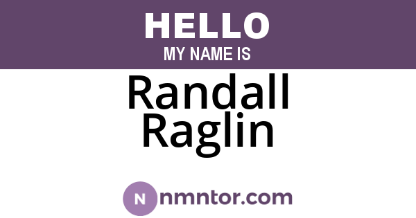 Randall Raglin