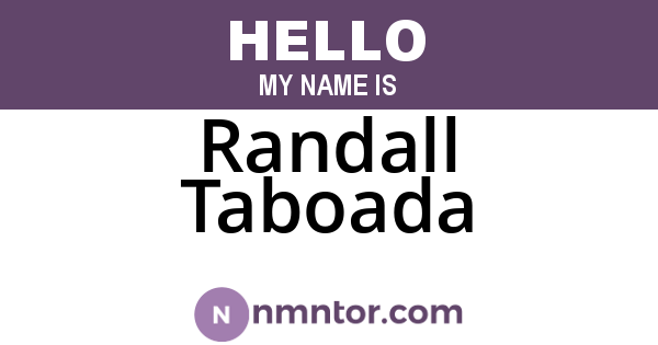 Randall Taboada