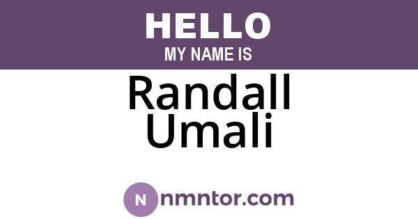 Randall Umali