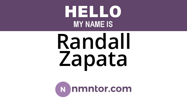 Randall Zapata
