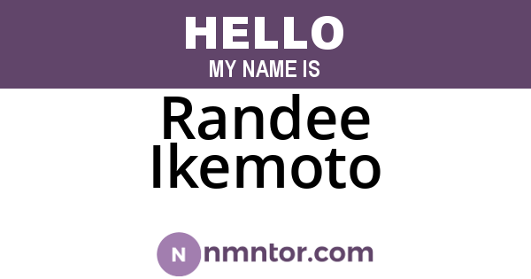 Randee Ikemoto