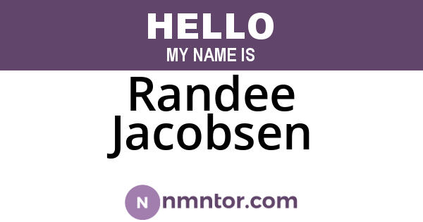 Randee Jacobsen