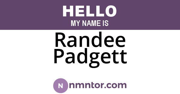 Randee Padgett