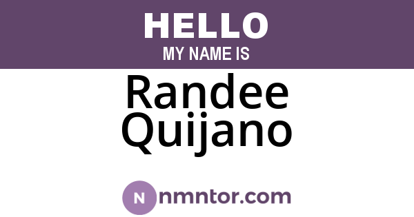 Randee Quijano