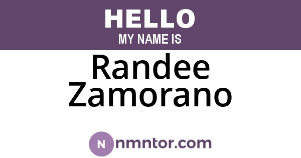 Randee Zamorano