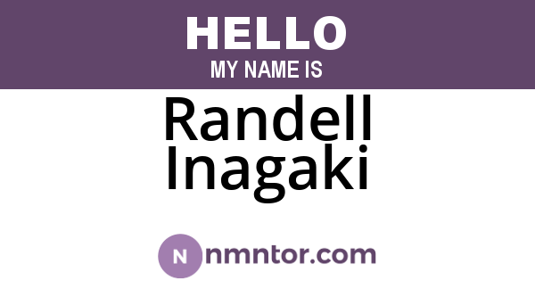 Randell Inagaki