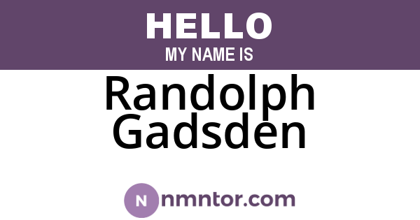 Randolph Gadsden