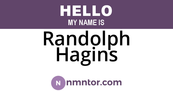 Randolph Hagins