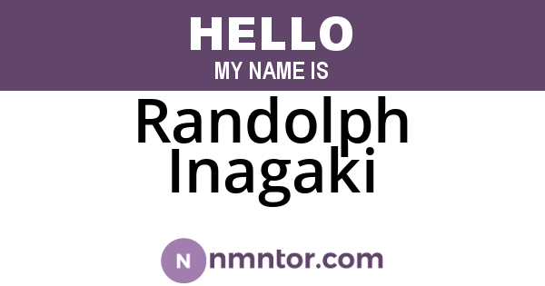 Randolph Inagaki