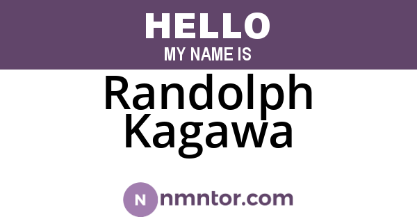 Randolph Kagawa
