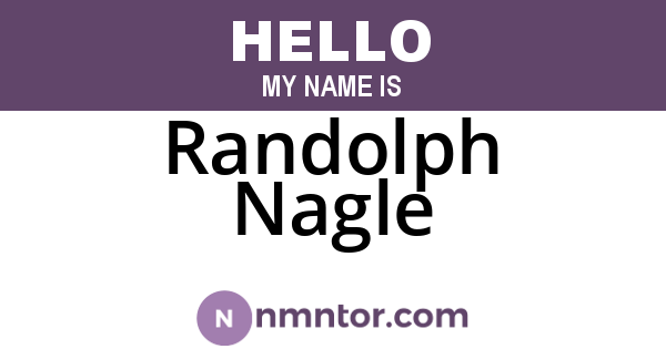 Randolph Nagle