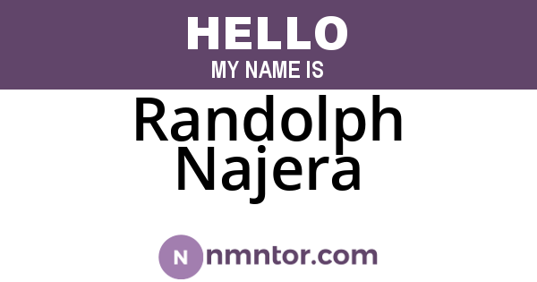 Randolph Najera