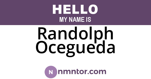 Randolph Ocegueda