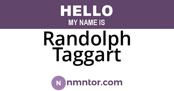 Randolph Taggart